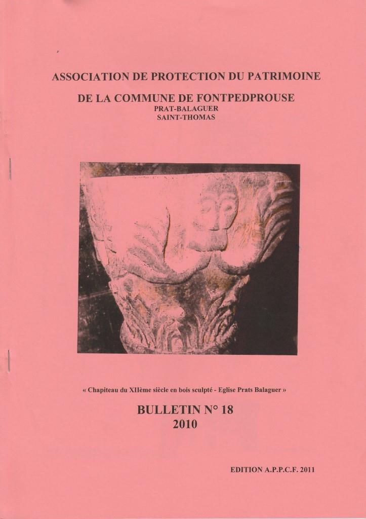 Page de garde du Bulletin n°18