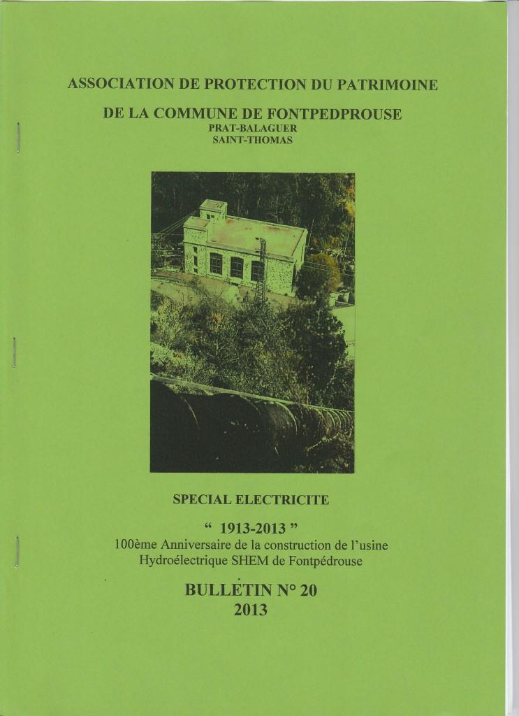 Page de garde du Bulletin n°20